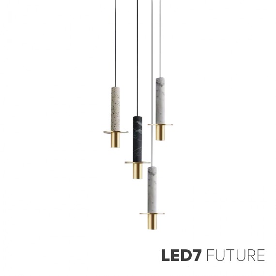 Loft Industry Modern - Stone Stick Brass